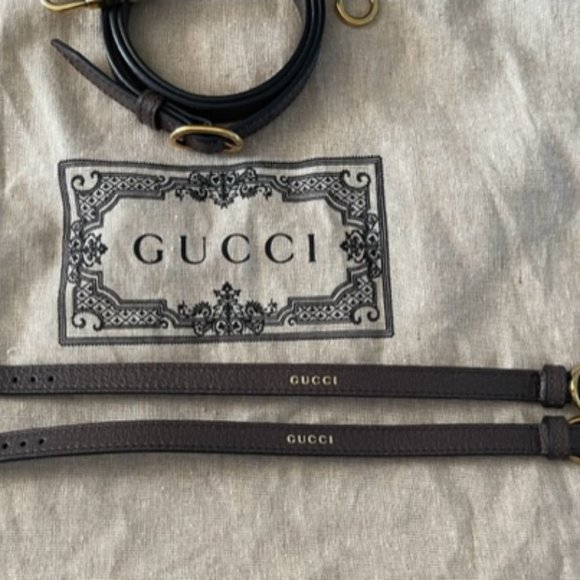 Authentic Gucci Diana NM Bamboo Handle Tote Jumbo GG Canvas Small Brown - Picture 5 of 12